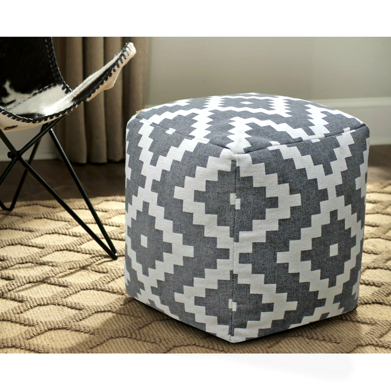 Braided Ottoman Jute Pouffe Footstool Hand Knitted Footrest - Braided Ottoman Jute Pouffe Footstool Hand Knitted Footrest