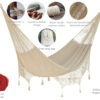  Outdoor undercover cotton Mayan Legacy hammock with hand cro